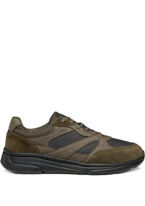 Geox logo-detail lace-up sneakers - Brown