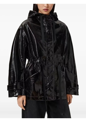 AllSaints Kelsie drawstring-waistband hooded jacket - Black