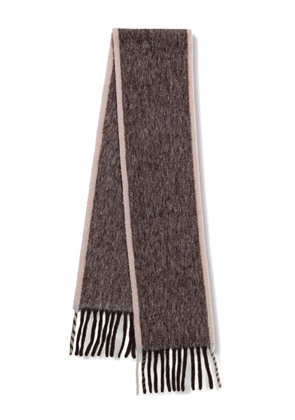 Liviana Conti fringed-hem scarf - Brown