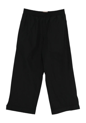 Plan C elasticated-waist trousers - Black