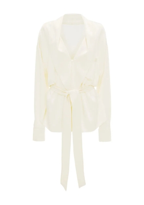 Victoria Beckham wrap-belt blouse - Neutrals