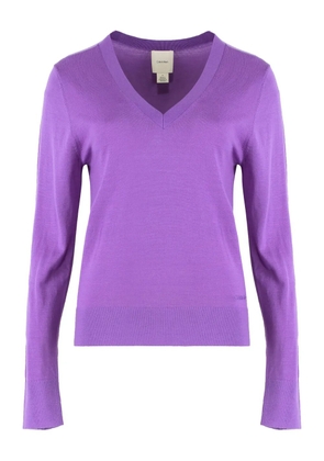 Calvin Klein long-sleeve V-neck sweater - Purple