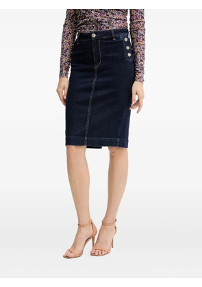LIU JO buttoned-fastening skirt - Blue