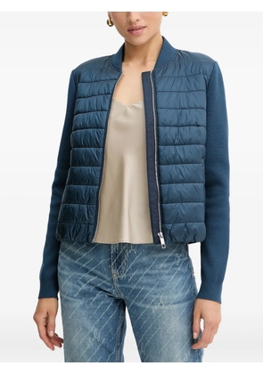 BOSS quilted panelled jacket - Blue