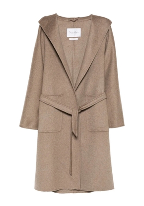 Max Mara hooded belted coat - Brown