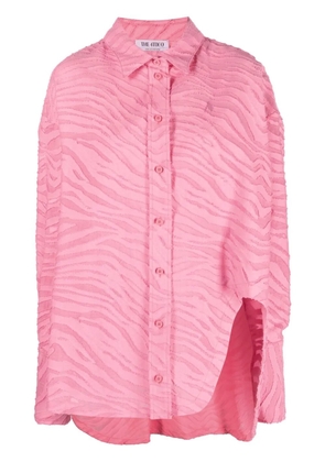The Attico Diana long-sleeve shirt - Pink