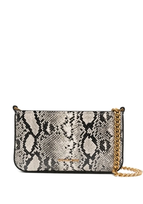 Michael Kors small Bryant snakeskin-print chain-strap shoulder bag - Neutrals