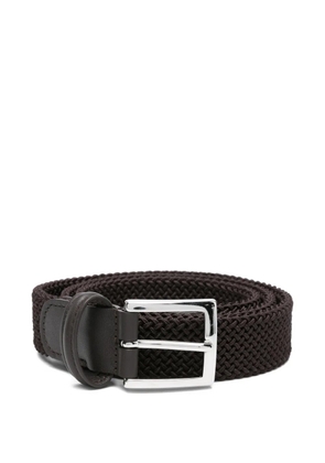 Kiton braided belt - Brown