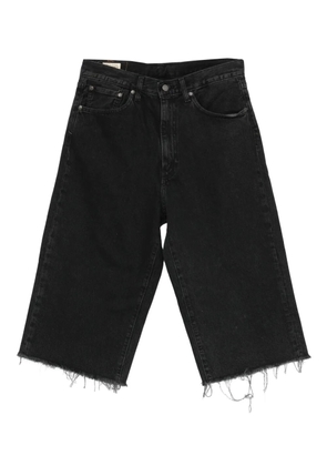 Levi's 478™ Baggy Capri frayed-hem denim shorts - Black