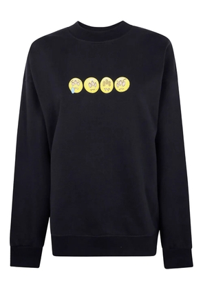 BARROW emoticon-print sweatshirt - Black