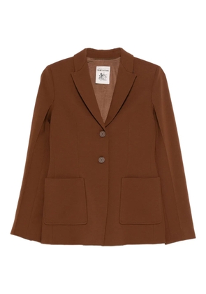 Semicouture patch-pocket blazer - Brown