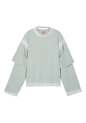 CamperLab layered organic-cotton T-shirt - Grey