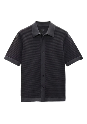 rag & bone textured short-sleeve shirt - Black