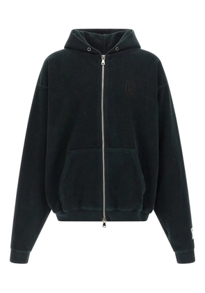 GALLERY DEPT. zip logo-embroidered hoodie - Black