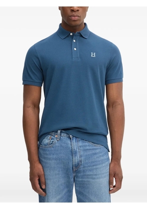 Hackett logo-embroidered polo shirt - Blue