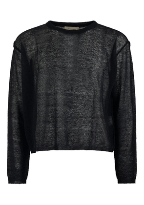 mfpen open-work long-sleeve T-shirt - Black