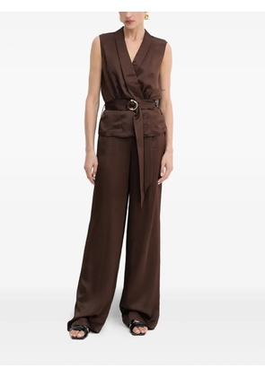 MARCIANO by GUESS belted sleeveless jacket - Brown