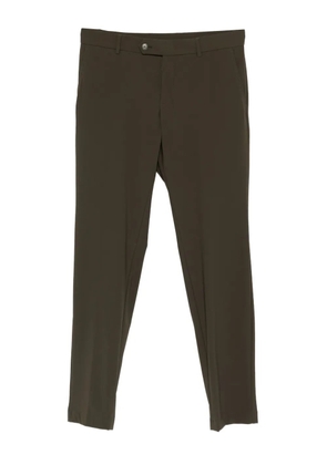 BOSS button-fastening straight-leg trousers - Green