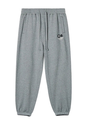 FINGERCROXX embroidered cuffed track pants - Grey
