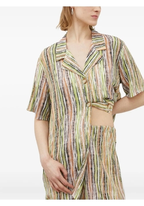 Résumé striped button-up shirt - Green