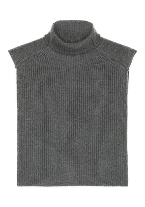 Ports 1961 ribbed turtleneck top - Grey