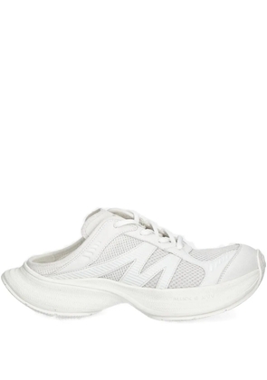 Miss Sixty lace-up slides - White