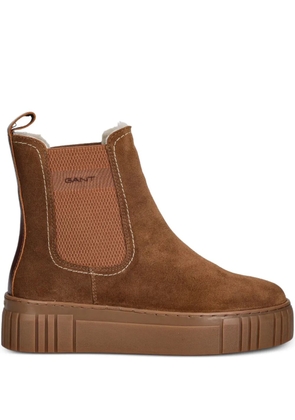 Gant Snowmont platform pull-tab Chelsea boots - Brown