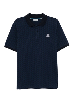 SANDBANKS monogram-jacquard polo shirt - Green