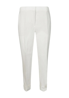 Incotex cuffed-ankles trousers - White