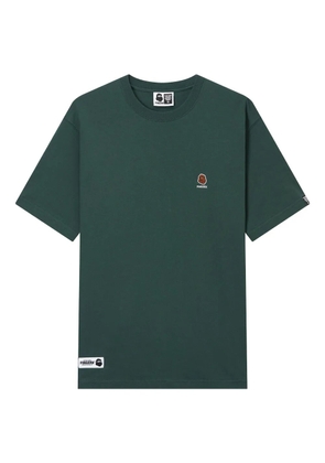 FINGERCROXX embroidered-logo T-shirt - Green
