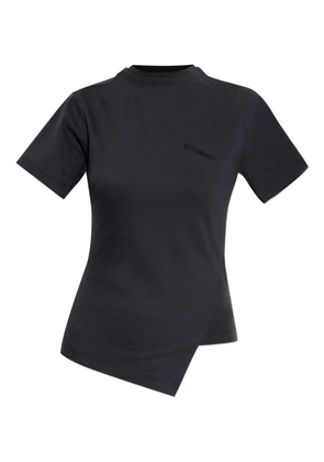 VETEMENTS asymmetric layered T-shirt - Black