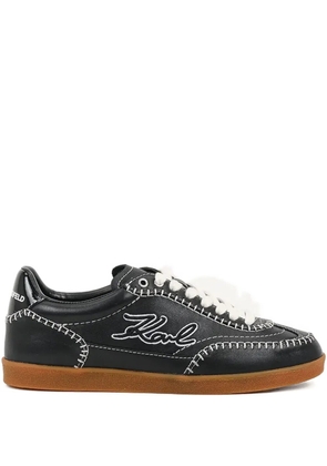 Karl Lagerfeld signature-stitching trainers - Black