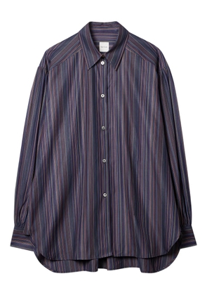 Paul Smith striped buttoned shirt - Blue