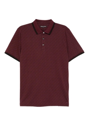 Michael Kors monogram polo shirt - Red