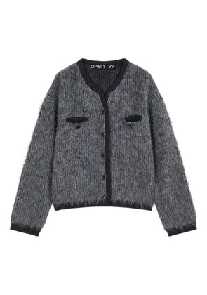 Open YY Shaggy cardigan - Grey