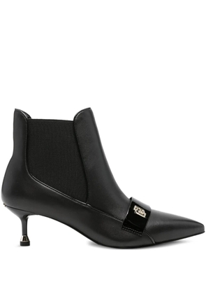 LIU JO pointed-toe elastic-panel boots - Black