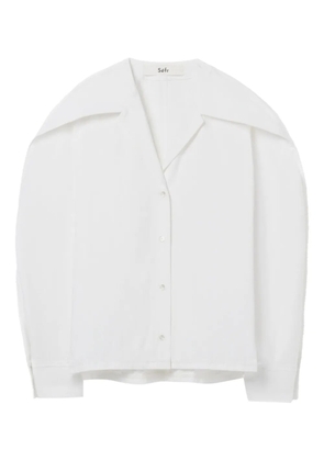 Séfr pointed collar arc shirt - White