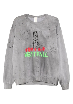 WESTFALL cartoon-print sweatshirt - Grey