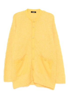 Undercover crew-neck cardigan - Yellow
