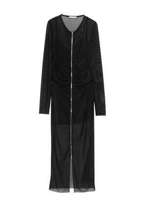 Patrizia Pepe mesh midi dress - Black