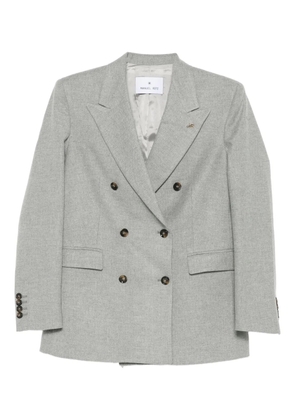 Manuel Ritz flannel double-breasted blazer - Grey