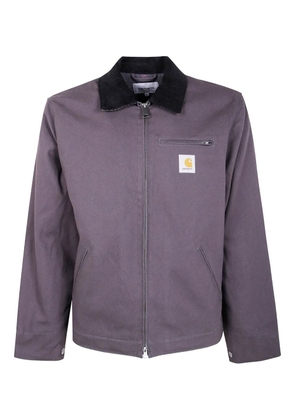 Carhartt WIP corduroy-collar cotton jacket - Black