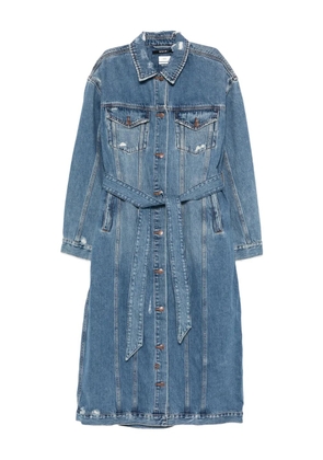 Ksubi Trucker Relik distressed coat - Blue