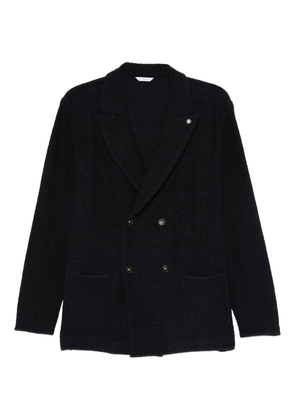 Manuel Ritz double-breasted knitted blazer - Blue