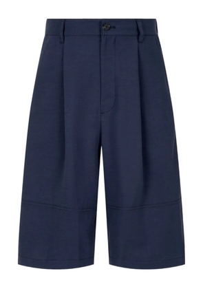 TOMBOY pleated pocket tailored shorts - Blue