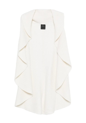 MARCCAIN ruffled cardigan - White