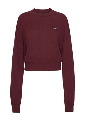 ROTATE BIRGER CHRISTENSEN crew-neck merino-cashmere blend sweater - Red