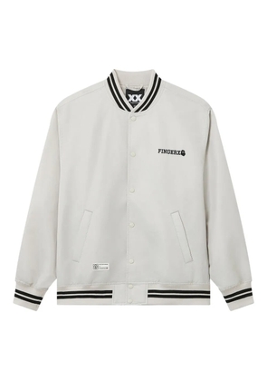 FINGERCROXX embroidered bomber jacket - Neutrals