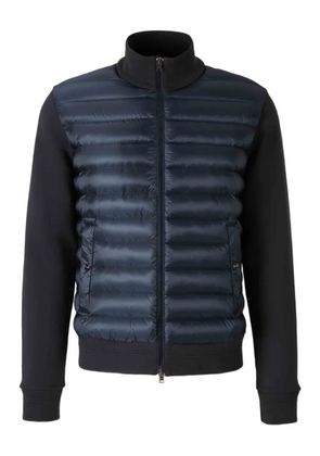 Herno ribbed high-neck jacket - Blue