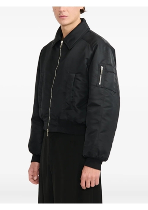 LGN LOUIS GABRIEL NOUCHI quilted zip bomber jacket - Black